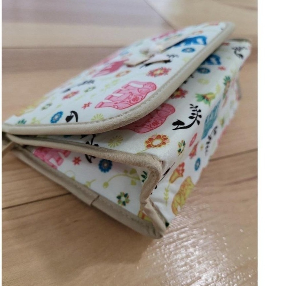 NaRaYa Elephant‎ Print Cosmetic Bag with Mirror NB-60/L CP48 Multicolor Bow $100